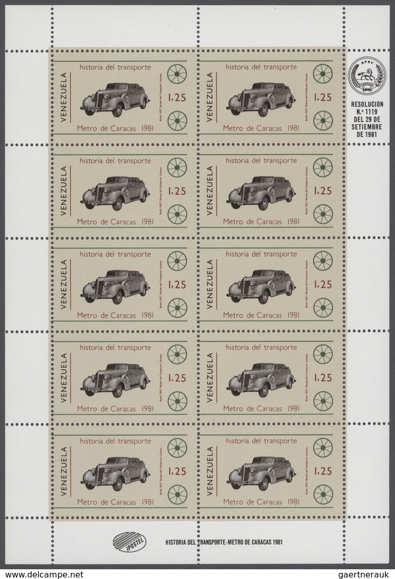 Venezuela: 1973/1986, Big Investment Accumulation Of Full Sheets And Part Sheets. Varying Quantity: - Venezuela