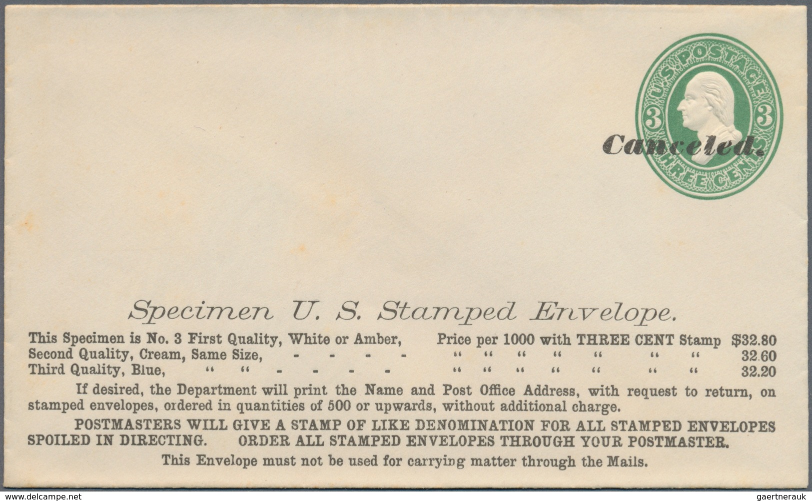 Vereinigte Staaten Von Amerika - Ganzsachen: 1884/99 Ca. 40 Unused Postal Stationery Envelopes All W - Sonstige & Ohne Zuordnung