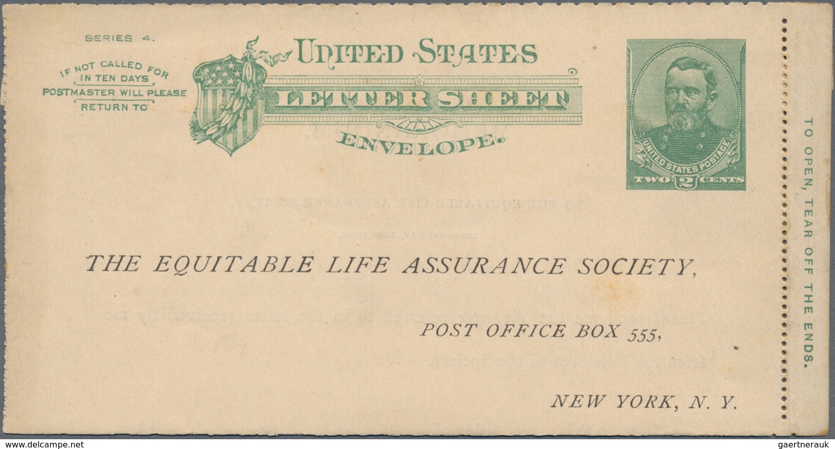 Vereinigte Staaten Von Amerika - Ganzsachen: 1886 Seven Unused Postal Stationery Letter Sheets, One - Sonstige & Ohne Zuordnung