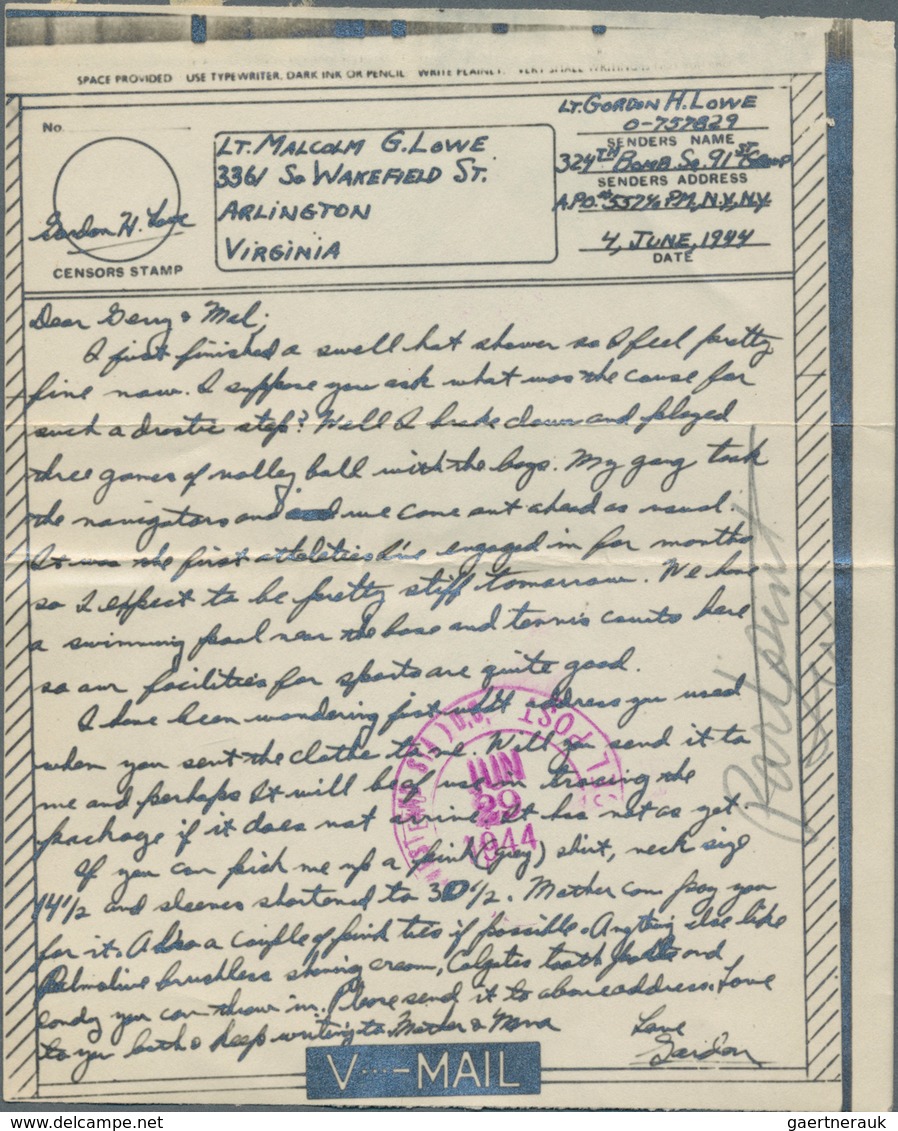 Vereinigte Staaten Von Amerika - Ganzsachen: 1944/2000 (ca.) Holding Of Ca. 350 Aerograms And Airlet - Sonstige & Ohne Zuordnung