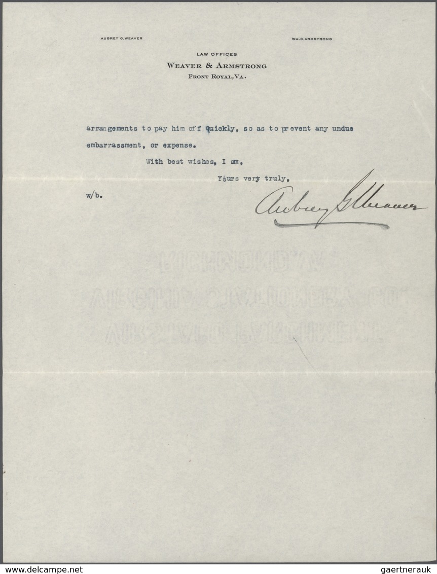 Vereinigte Staaten Von Amerika - Besonderheiten: 1900/1925 (approx). Extensive Correspondence Betwee - Otros & Sin Clasificación