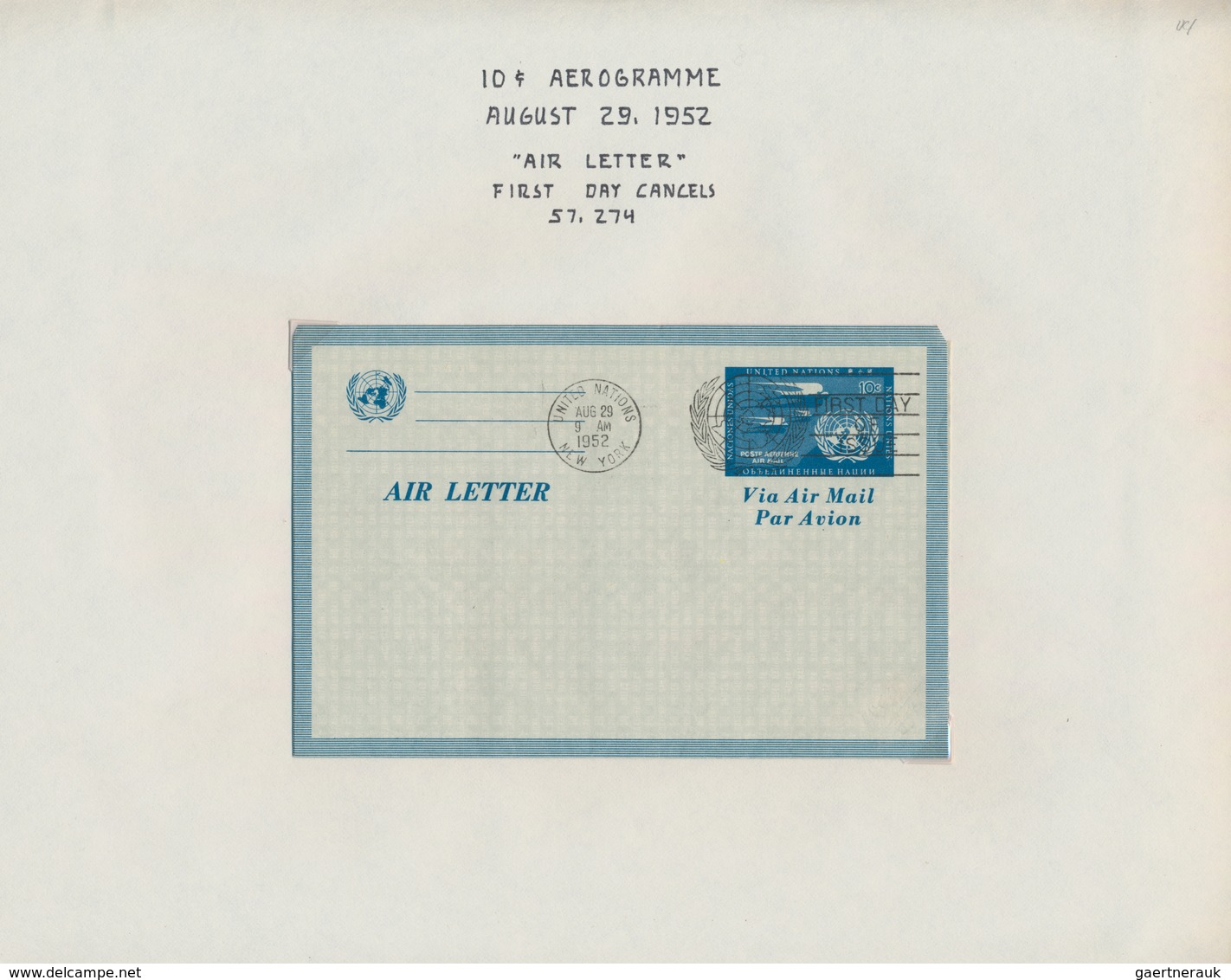 Vereinte Nationen - Alle Ämter: 1952/99 (ca.) Postal Stationery Collection Of Approx. 270 Unused And - Emisiones Comunes New York/Ginebra/Vienna