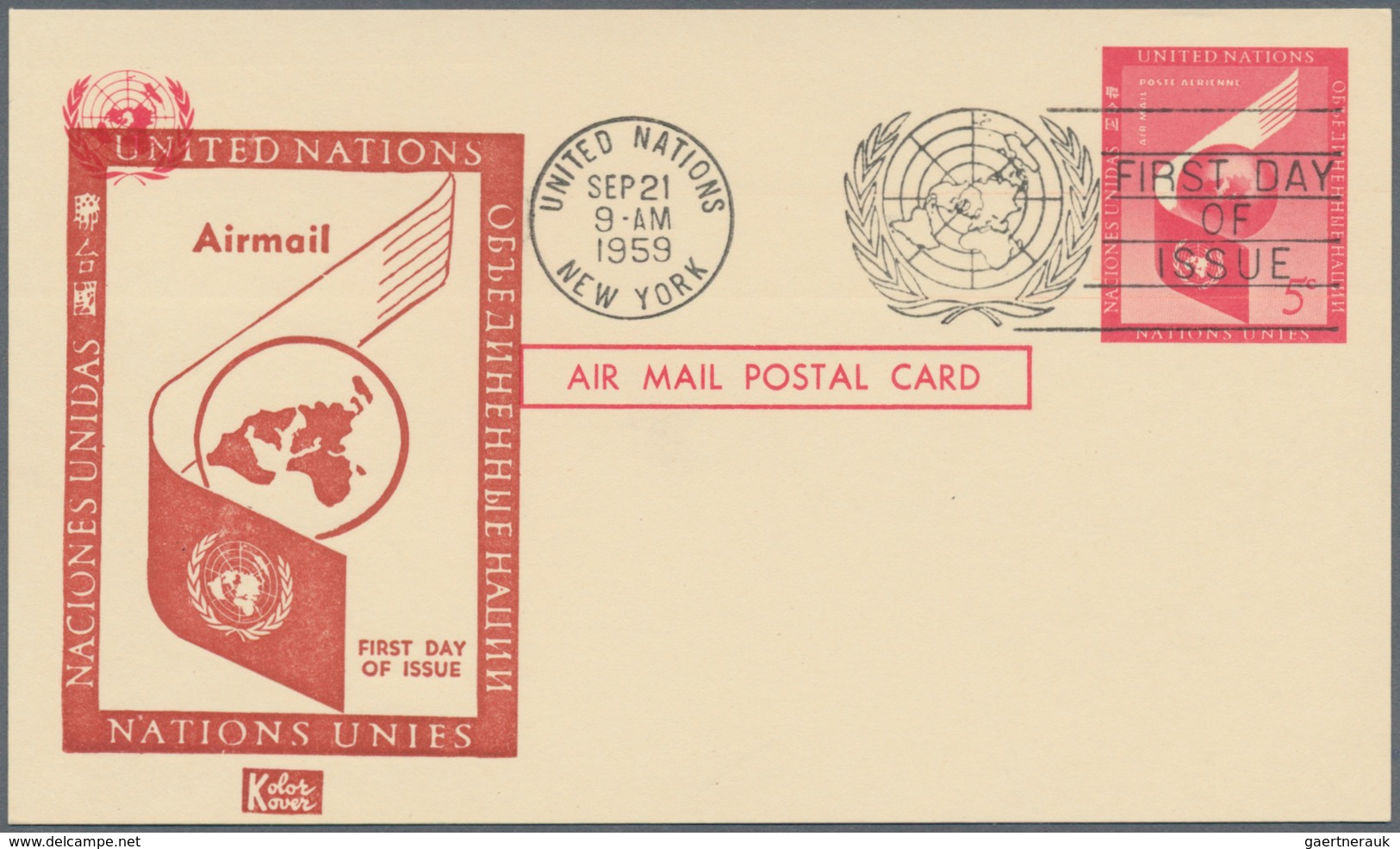 Vereinte Nationen - Alle Ämter: 1953/2015, Collection Of Ca. 863 Postal Stationery Cards, Postal Sta - New York/Geneva/Vienna Joint Issues