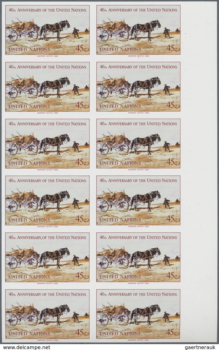 Vereinte Nationen - New York: 1953/2000. Amazing collection of IMPERFORATE stamps and progressive st