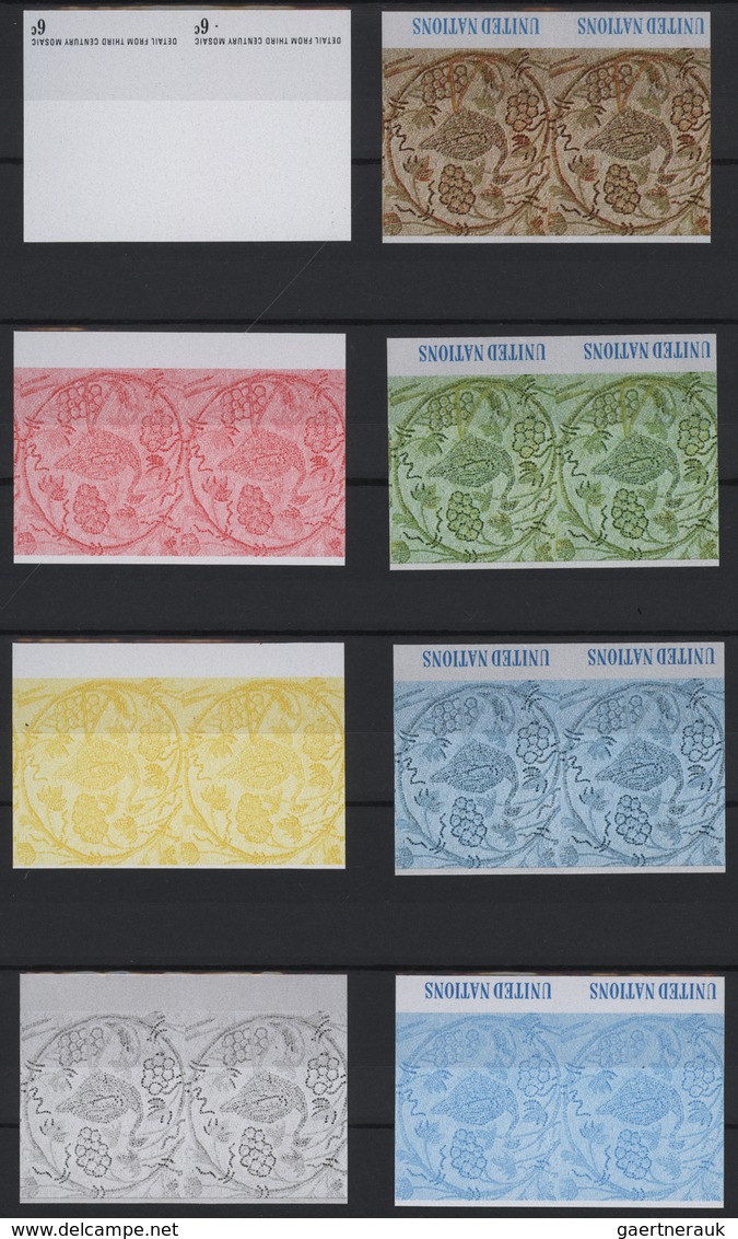 Vereinte Nationen - New York: 1959/2000. Rich collection containing about 1300 PROOF stamps (color s