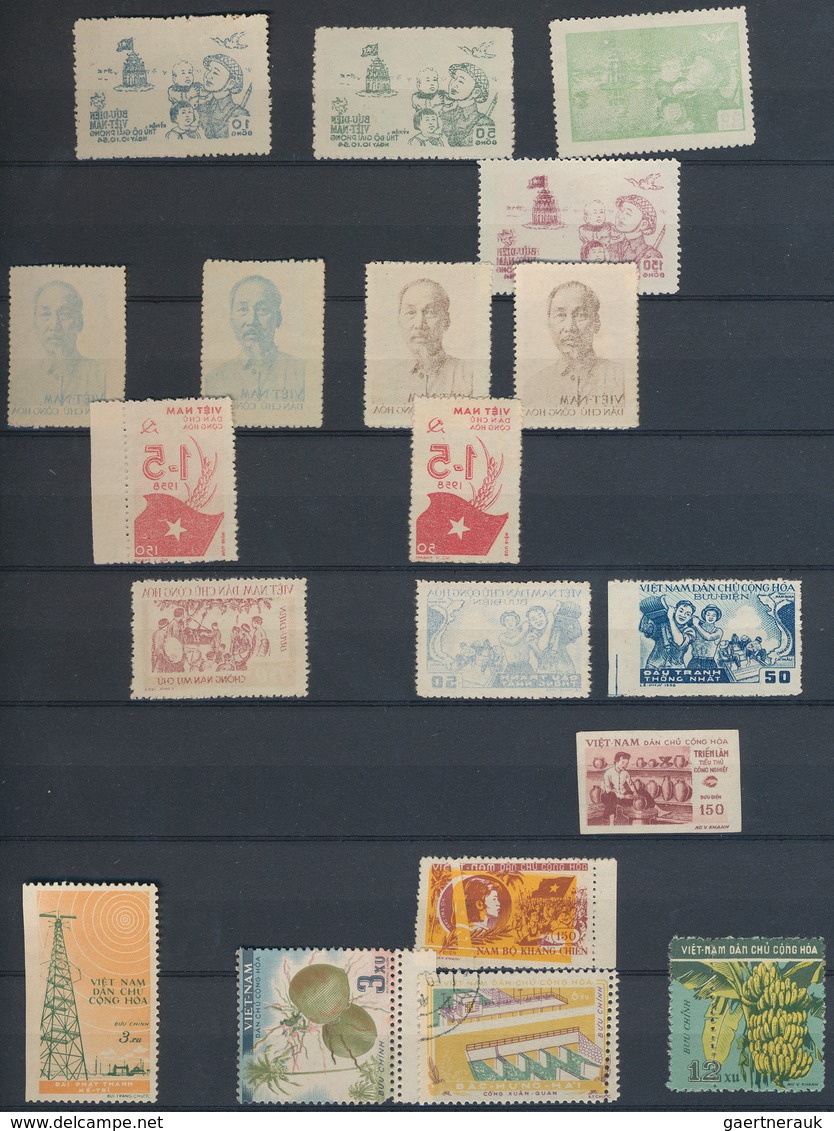 Vietnam-Nord (1945-1975): 1951/1984, Unused And Used Collection/assortment On Stockpages, Well Sorte - Vietnam