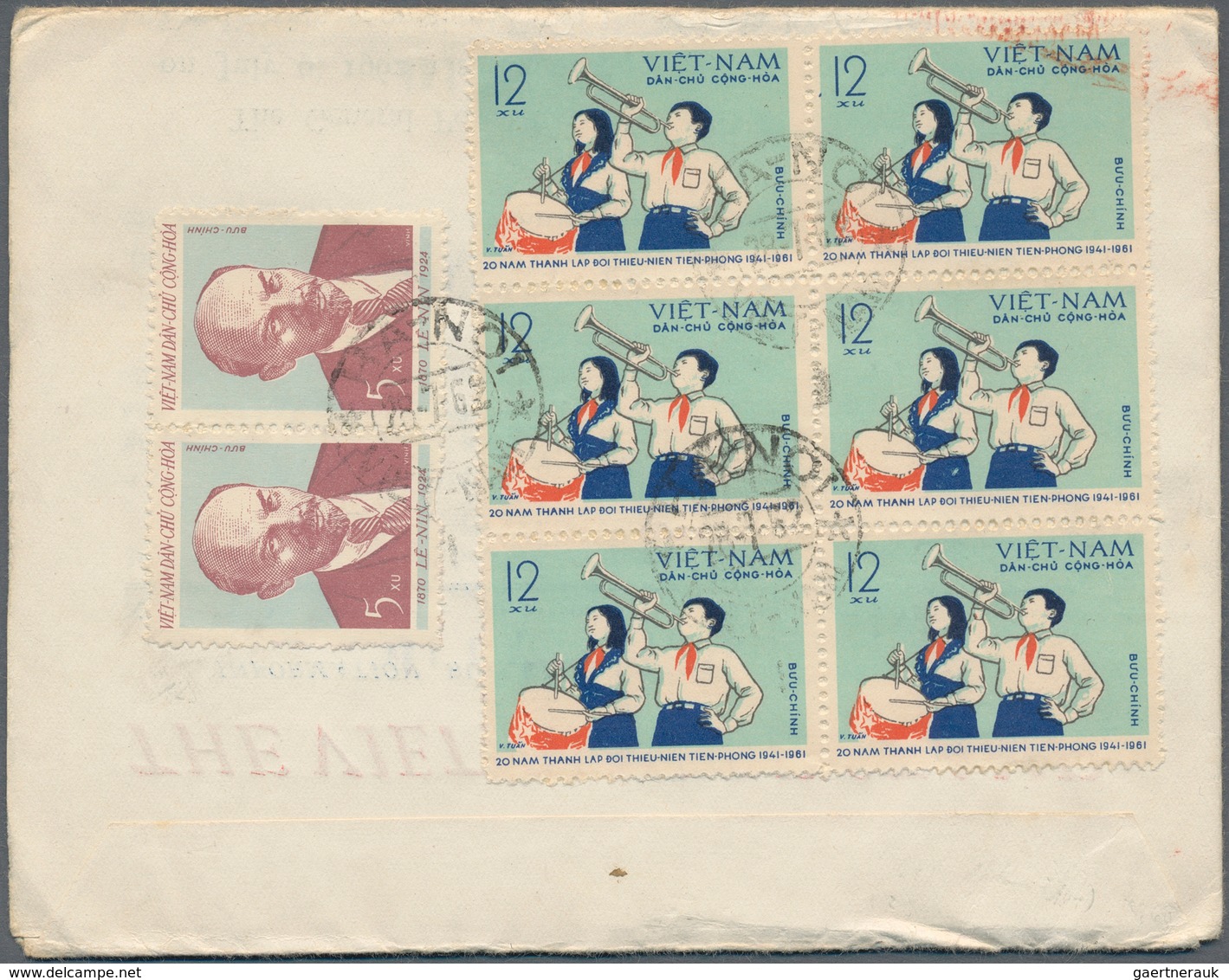 Vietnam-Nord (1945-1975): 1960/1980 (ca.), Holding Of Apprx. 340 Covers With Many Attractive Frankin - Vietnam