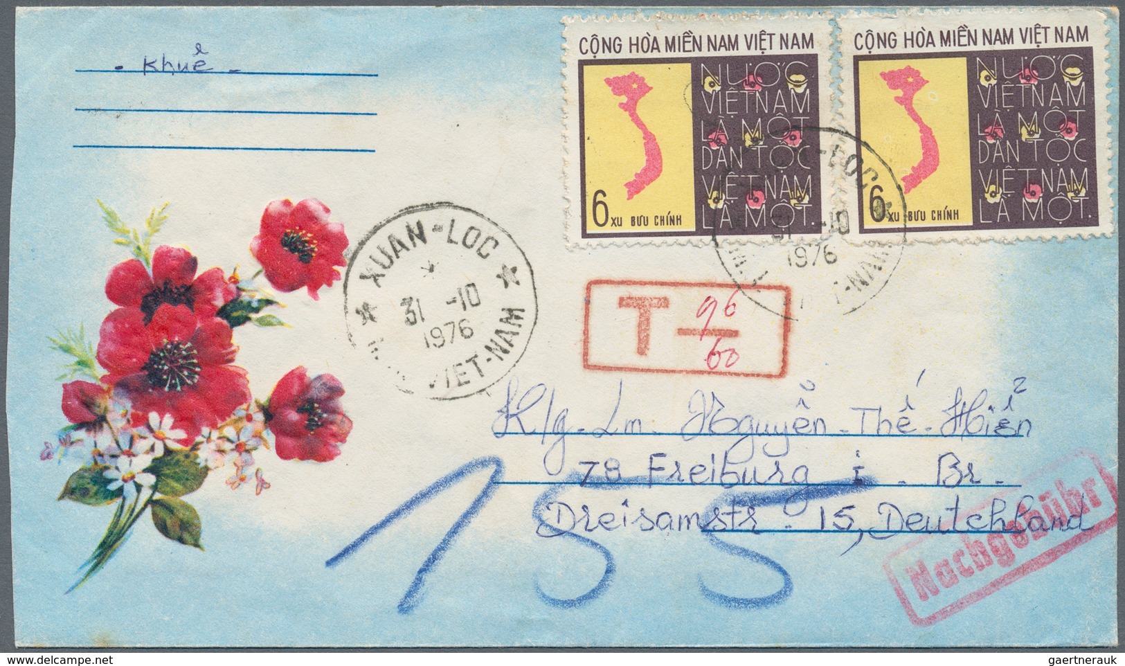 Vietnam-Nord (1945-1975): 1960/1980 (ca.), Holding Of Apprx. 340 Covers With Many Attractive Frankin - Vietnam