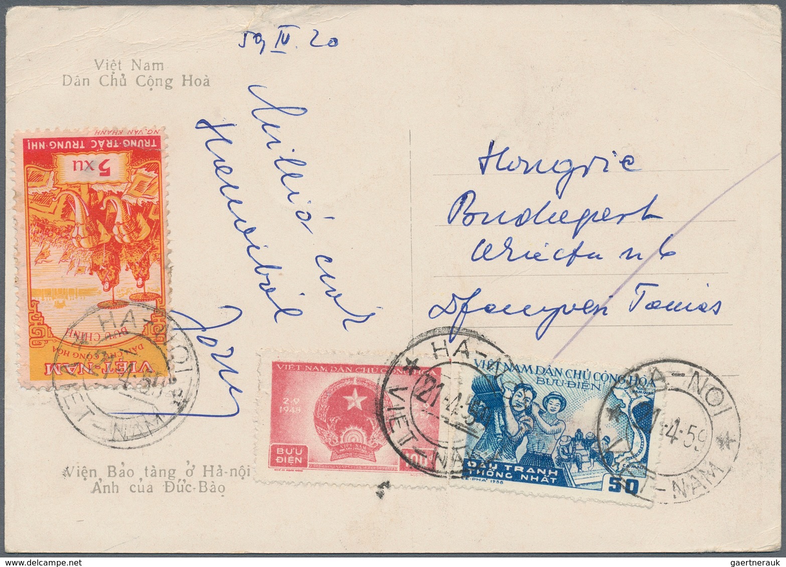 Vietnam-Nord (1945-1975): 1960/1980 (ca.), holding of apprx. 340 covers with many attractive frankin