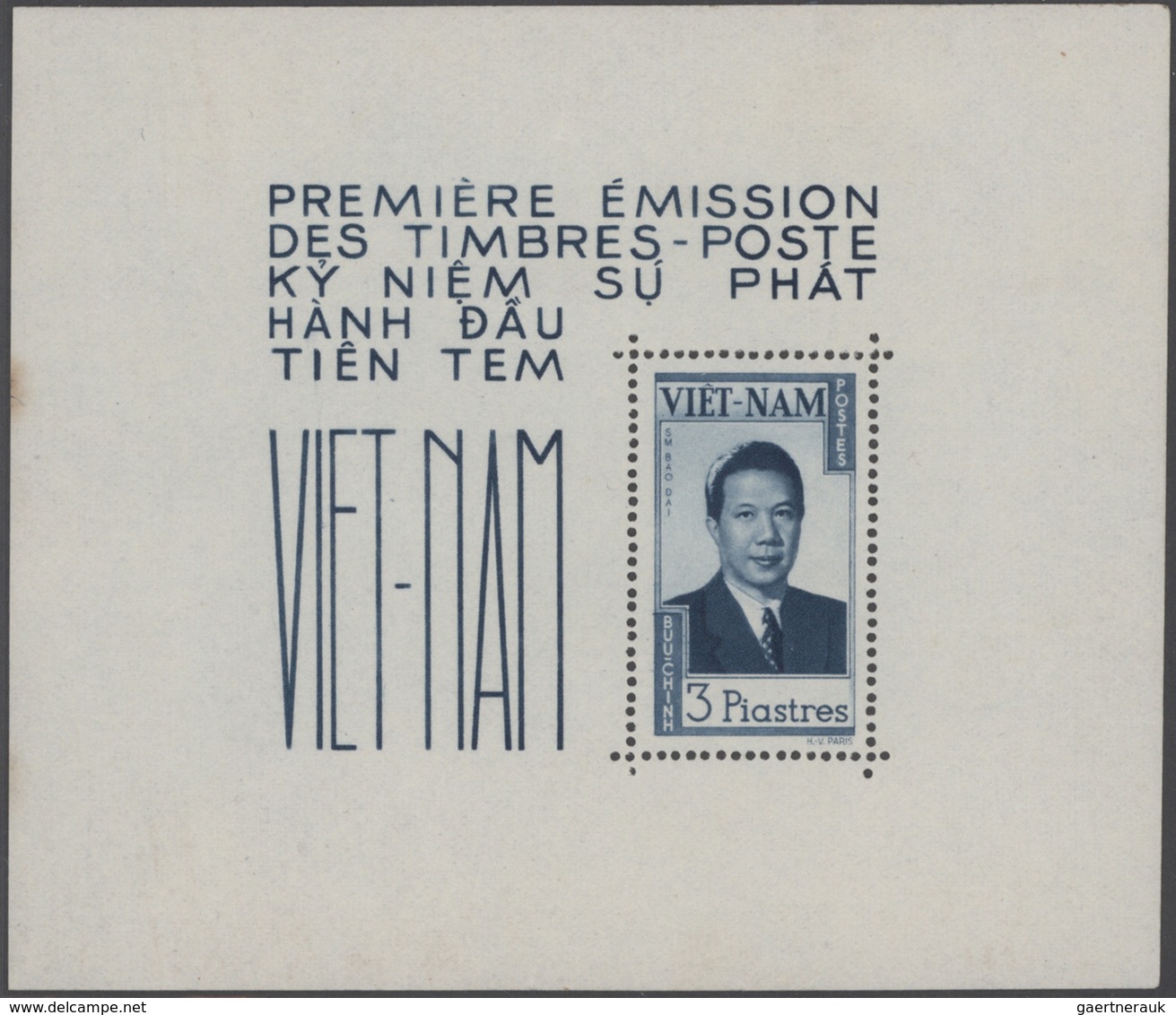 Vietnam-Süd (1951-1975): 1950/175 (ca.), South and North Vietnam, sophisticated balance on stockpage