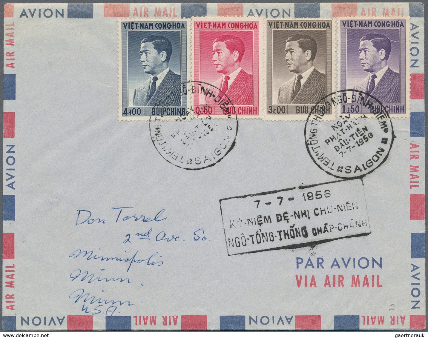 Vietnam-Süd (1951-1975): 1956/1974, Accumulation Of Apprx. 530 Commemorative Covers, Apparently Main - Vietnam