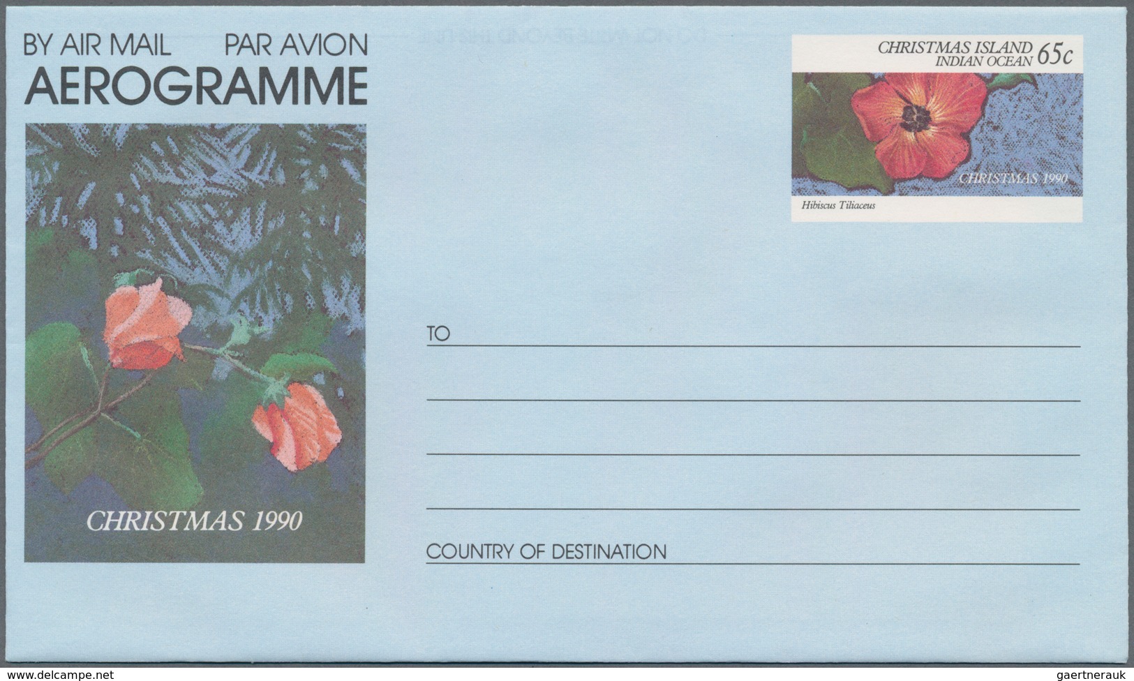 Weihnachtsinsel: 1972/1992 (ca.), Accumulation With About 470 Folded AEROGRAMMES With A Nice Section - Christmas Island
