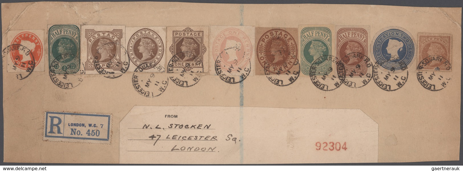 Alle Welt: 1880/1960 (ca.), Collection Of Nearly 130 Entires, Mainly Stationeries (unused+used), Com - Colecciones (sin álbumes)