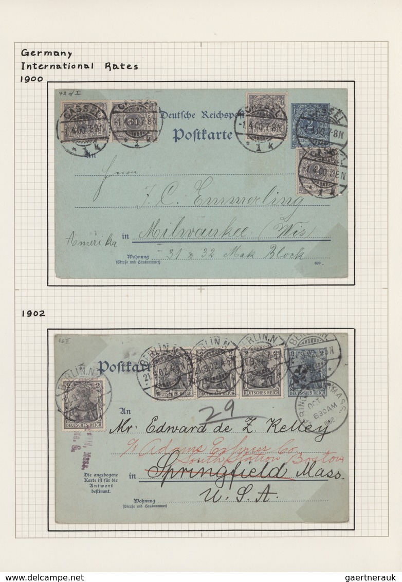 Alle Welt: 1880/1960 (ca.), Extraordinary Collection Of Apprx. 135 Uprated Stationeries "TWINS" (wit - Collections (without Album)