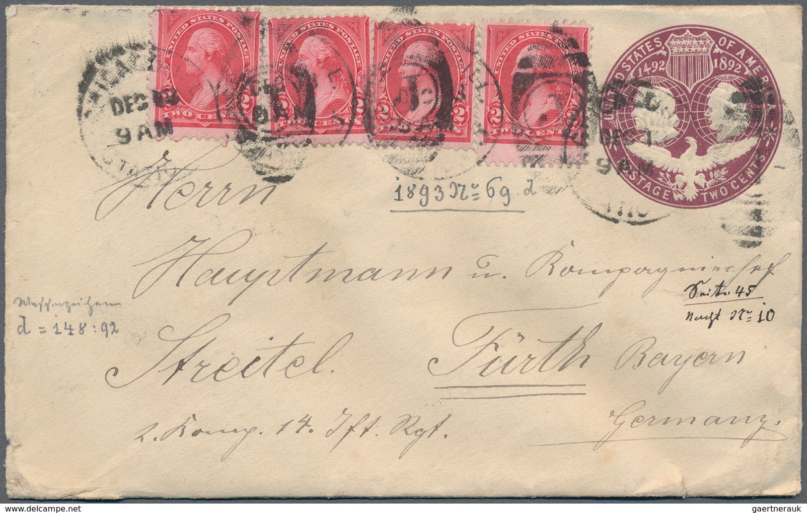 Alle Welt: From 1880 Holding Of Ca. 870 Unused/CTO-used And Used Postal Stationeries, Incl. Postal S - Collezioni (senza Album)