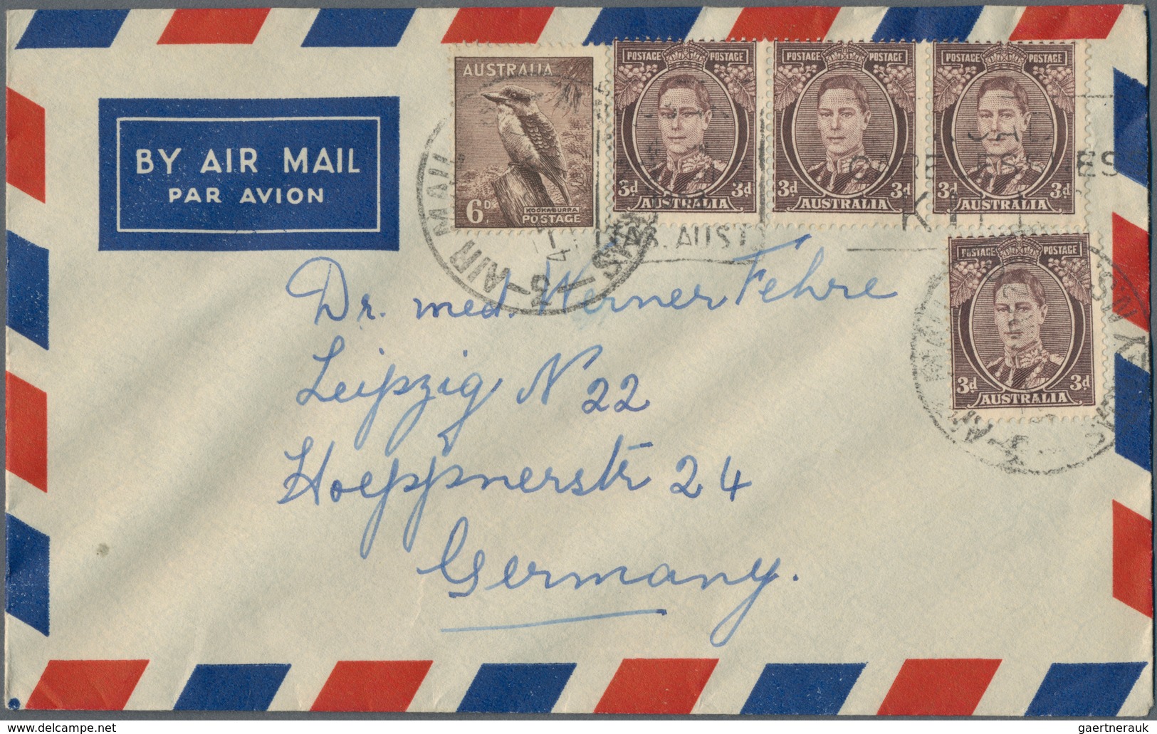 Alle Welt: 1945/1955 (ca.), Accumulation With About 130 Covers Incl. A Few Postal Stationeries With - Collections (without Album)