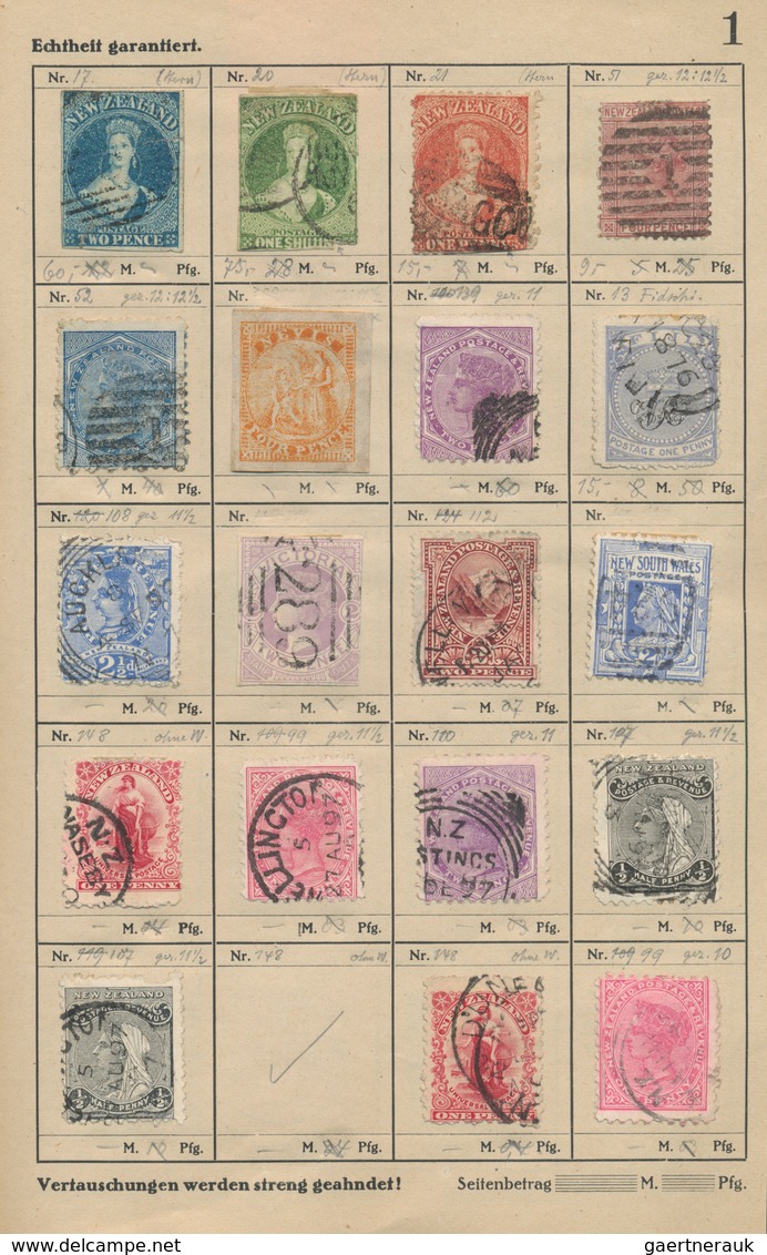 Übersee: 1850/1900 (ca.), Assortment Of Nearly 300 Stamps In An Ancient Approval Book, Comprising A - Altri & Non Classificati