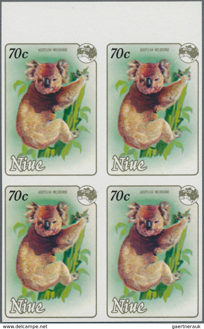 Übersee: 1970/1989 (ca.), accumulation with about 15.000 (!) IMPERFORATE stamps from Aitutaki, Burun