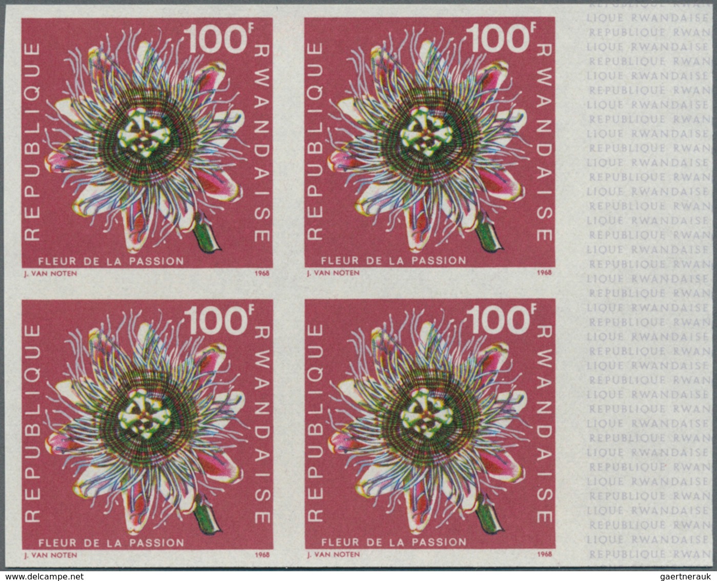 Übersee: 1970/1989 (ca.), accumulation with about 15.000 (!) IMPERFORATE stamps from Aitutaki, Burun