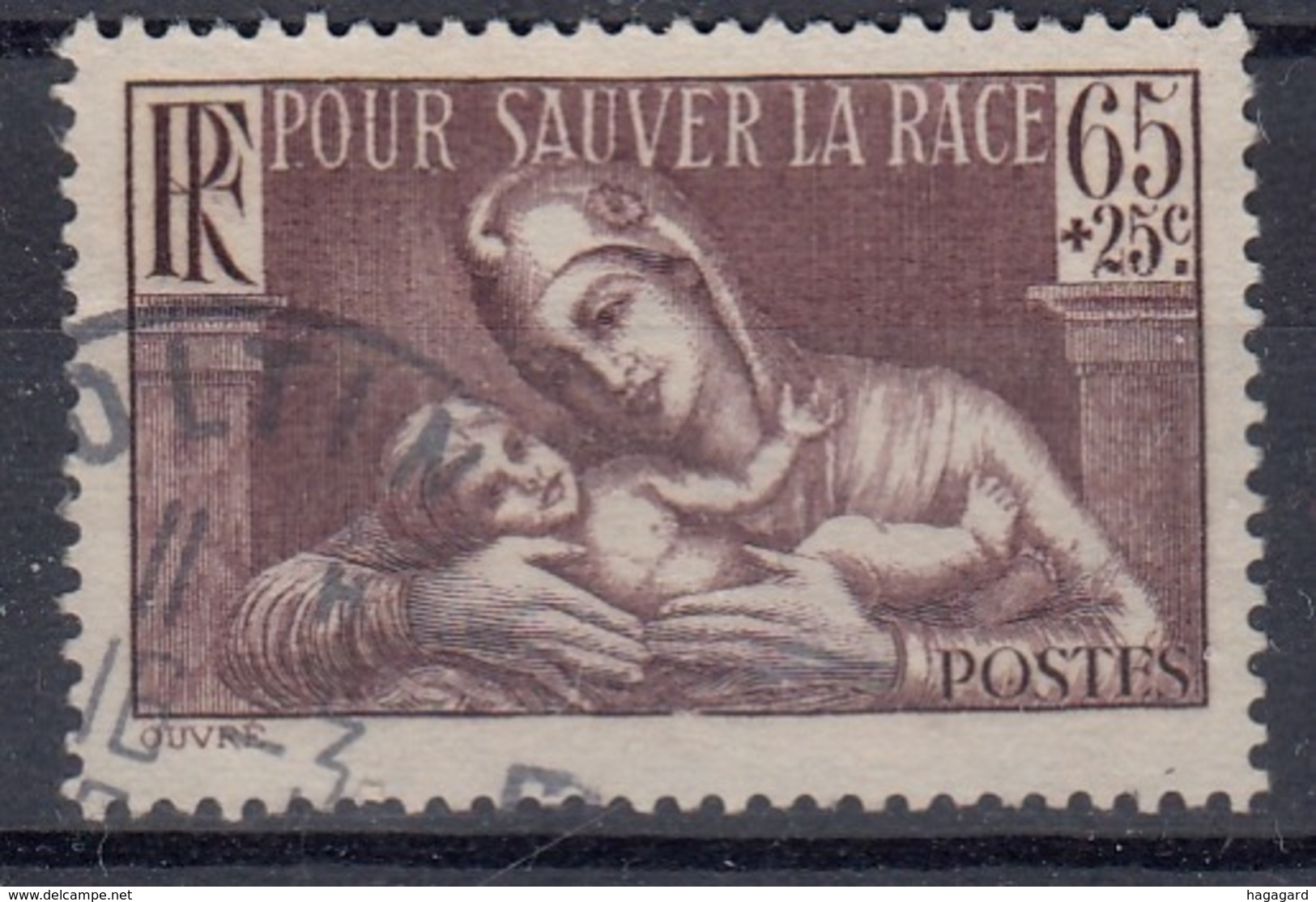 +France 1937. Pour Sauver La Race. Yvert 356. Cancelled - Oblitérés