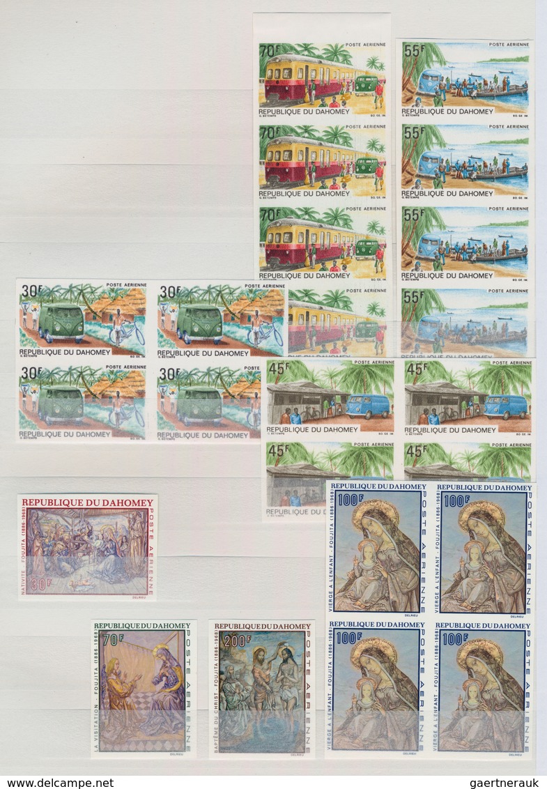 Afrika: 1968/1969, French Africa, Collection Of Apprx. 377 Imperf. Stamps, Apparently Mainly Complet - Sonstige - Afrika