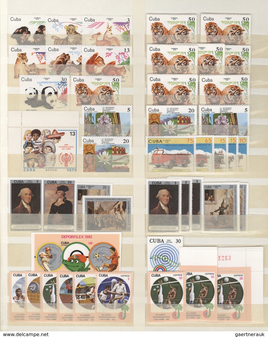 Amerika: 1940/2000 (ca.), Comprehensive MNH Accumulation In A Thick Stockbook, Comprising Sets And S - Otros - América