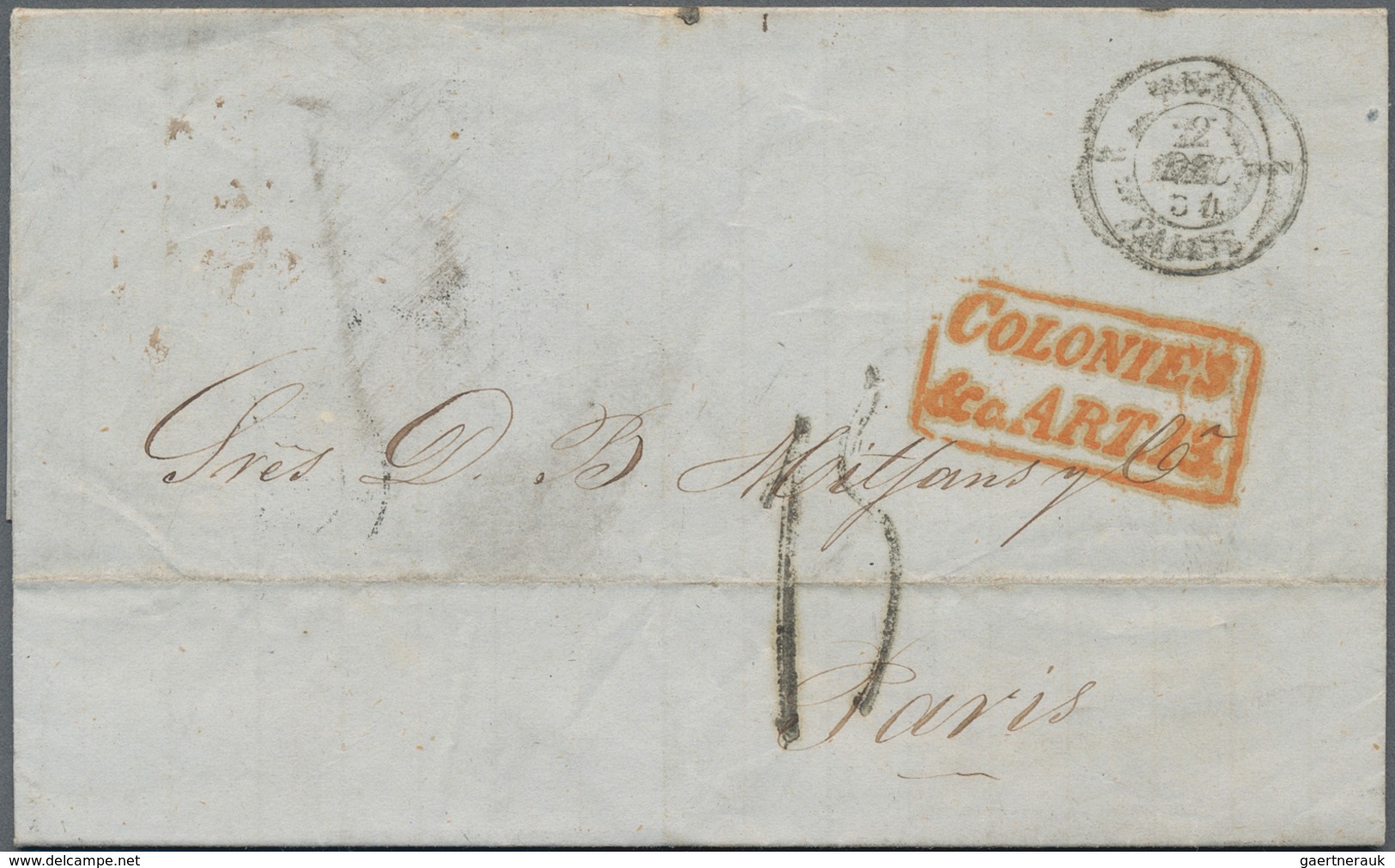 Karibik: 1850/1859, British P.O., Group Of Five Lettersheets From HAVANNA/CUBA (4) Resp. SAN JUAN/PU - Otros - América