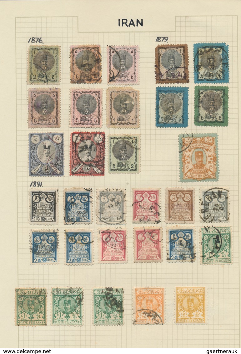 Asien: 1870/1970 (ca.), used and mint collection in three binders on album pages, comprising e.g. a