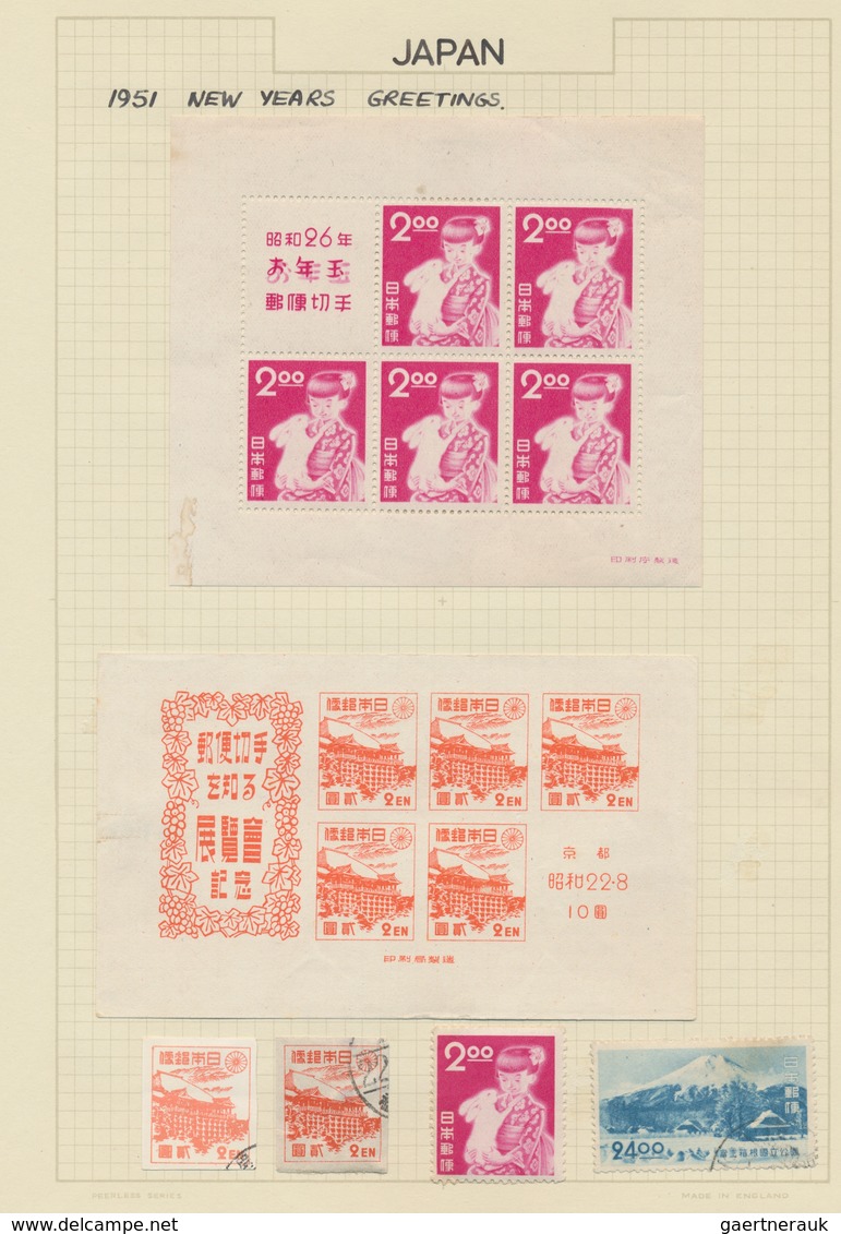 Asien: 1870/1970 (ca.), used and mint collection in three binders on album pages, comprising e.g. a