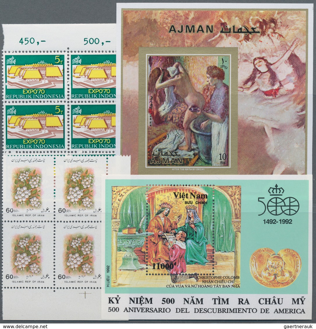 Asien: 1880/1992 (ca.), Accumulation On Stockcards Or In Glassines In Box With Stamps Through The Wh - Asia (Other)