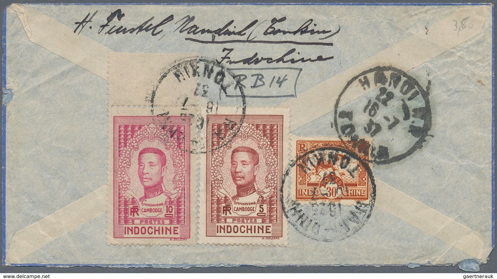 Asien: 1902/49, Mostly French Indochina Mint And Used Inc. Cover Hong Kong Plus Japan 1935 On Piece. - Otros - Asia