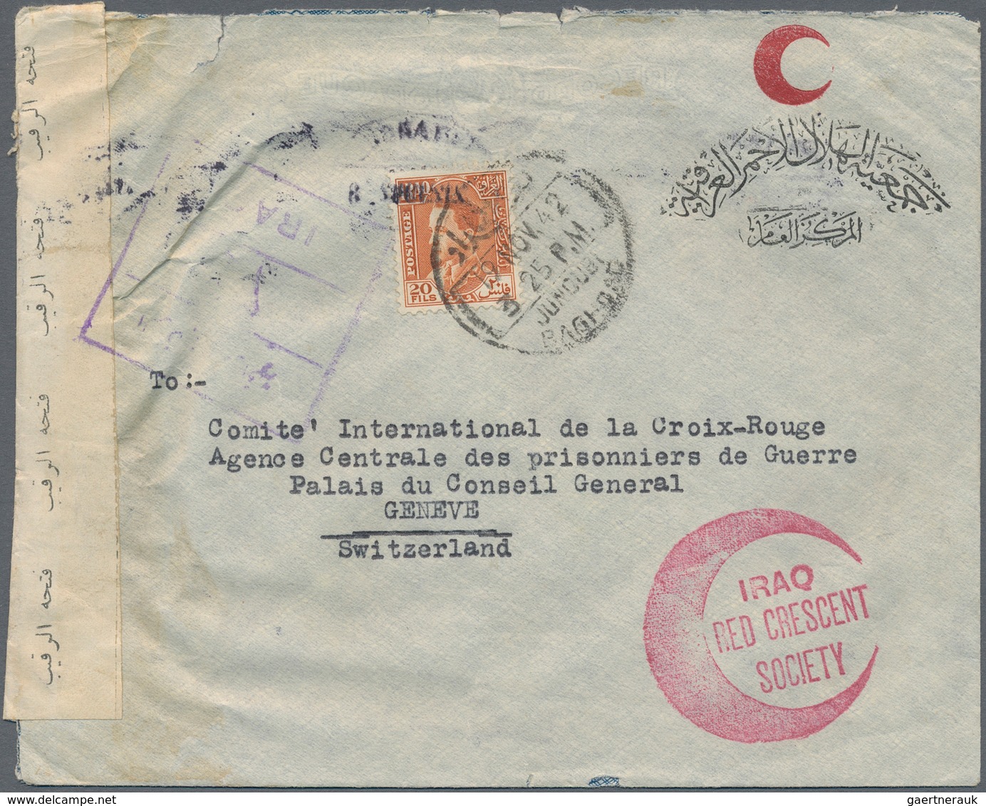 Asien: 1925/82 (ca.), Near East Inc. Gulf States, Lebanon, Syria, Iraq (inc. 1942 Red Halfmoon And 1 - Asia (Other)