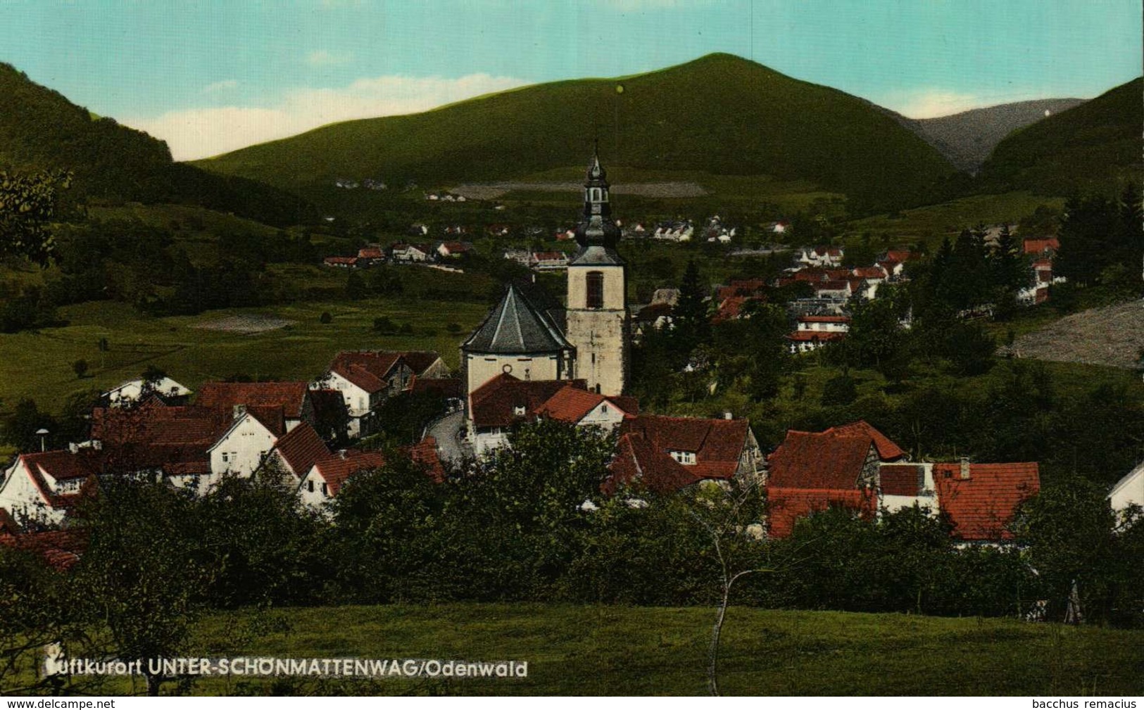 UNTER-SCHÖNMATTENWAG/ODENWALD  (koloriert) - Heppenheim