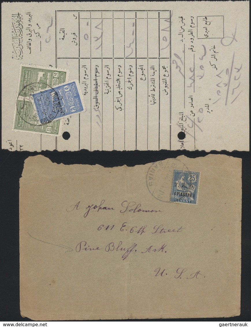 Naher Osten: 1890-1980, 75 covers / cards Near East, French and British Fieldpost, Syria and Lebanon