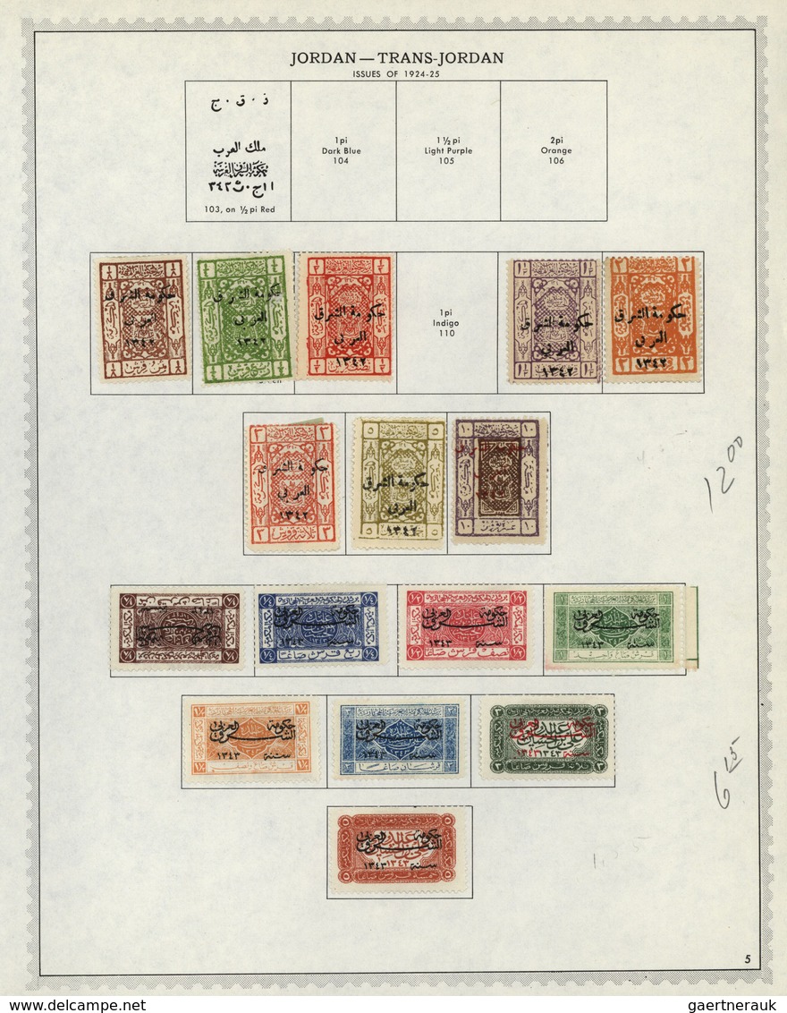 Naher Osten: 1918/1968, Near/Middle East, Used And Mint Collection Of Iraq, Jodan, Lebanon, Hejaz/Sa - Sonstige & Ohne Zuordnung
