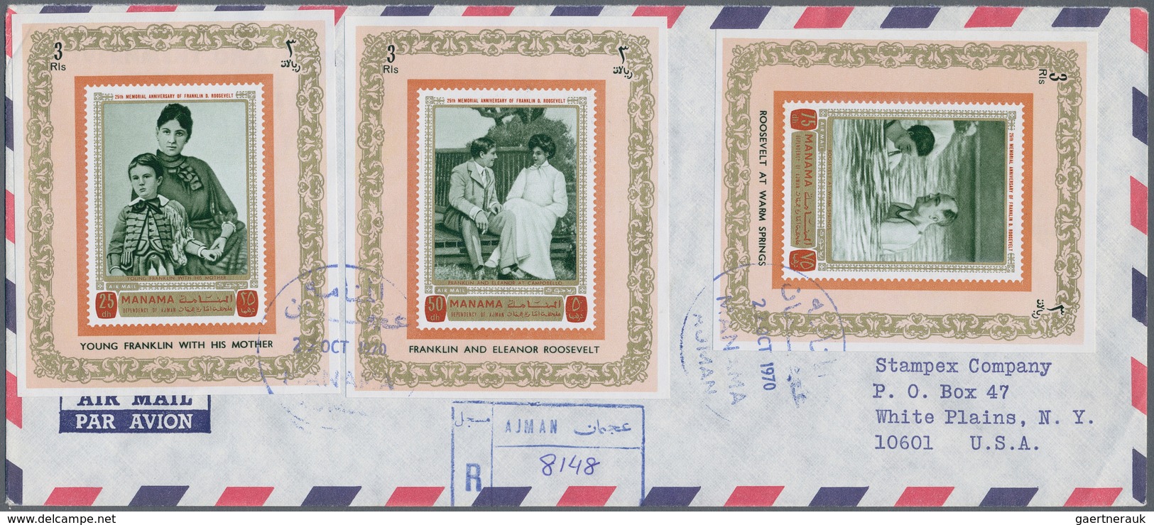 Naher Osten: 1960's-70's: Nine Covers And FDC's From The Middle East With Frankings (stamps And Mini - Otros & Sin Clasificación
