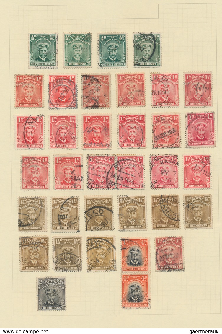 Britische Kolonien: 1860/1940 (ca.), Used And Mint Collection/accumulation In A Binder, Neatly Mount - Sonstige & Ohne Zuordnung