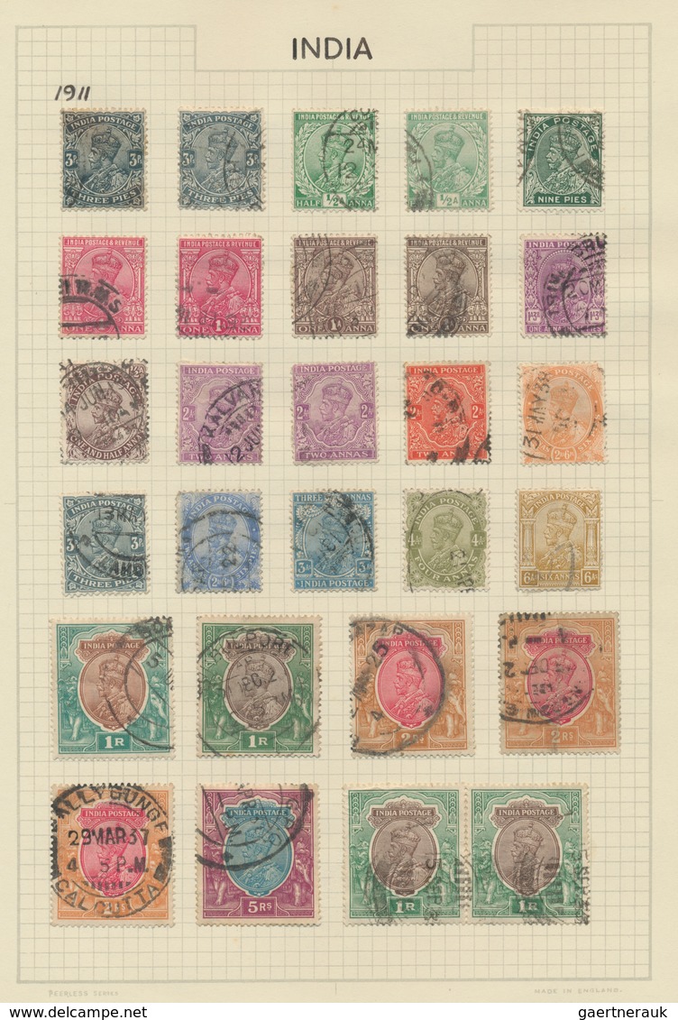 Britische Kolonien: 1860/1940 (ca.), used and mint collection/accumulation in a binder, neatly mount