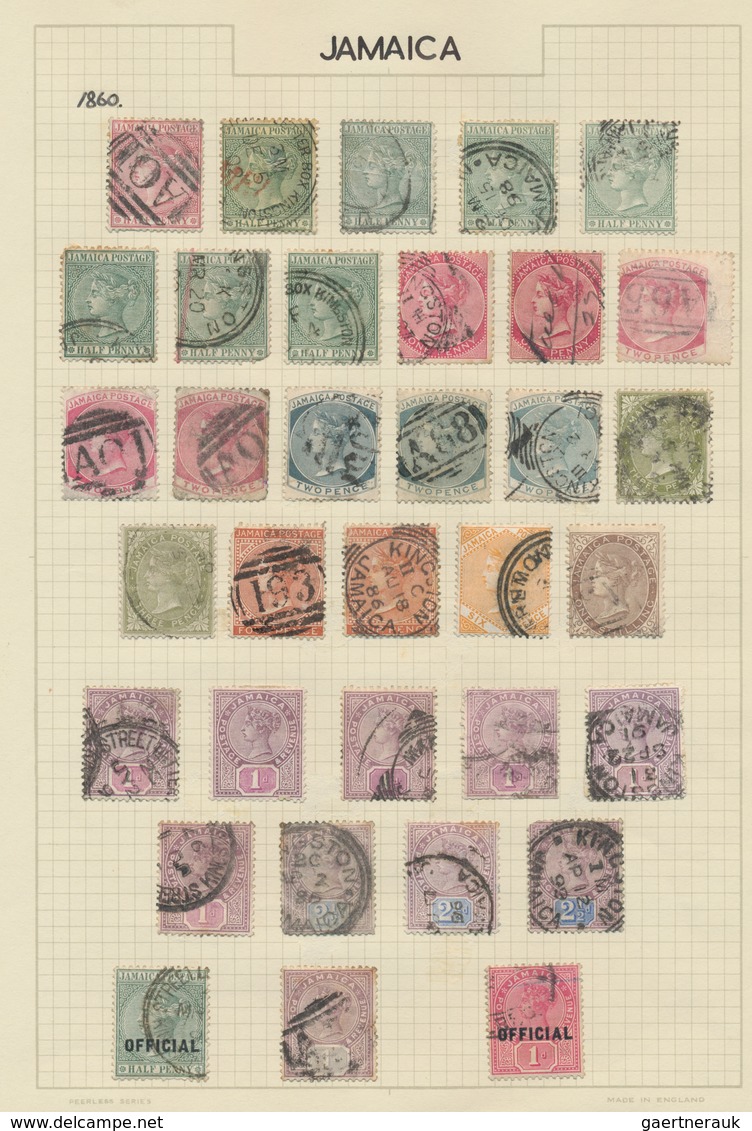 Britische Kolonien: 1860/1940 (ca.), used and mint collection/accumulation in a binder, neatly mount