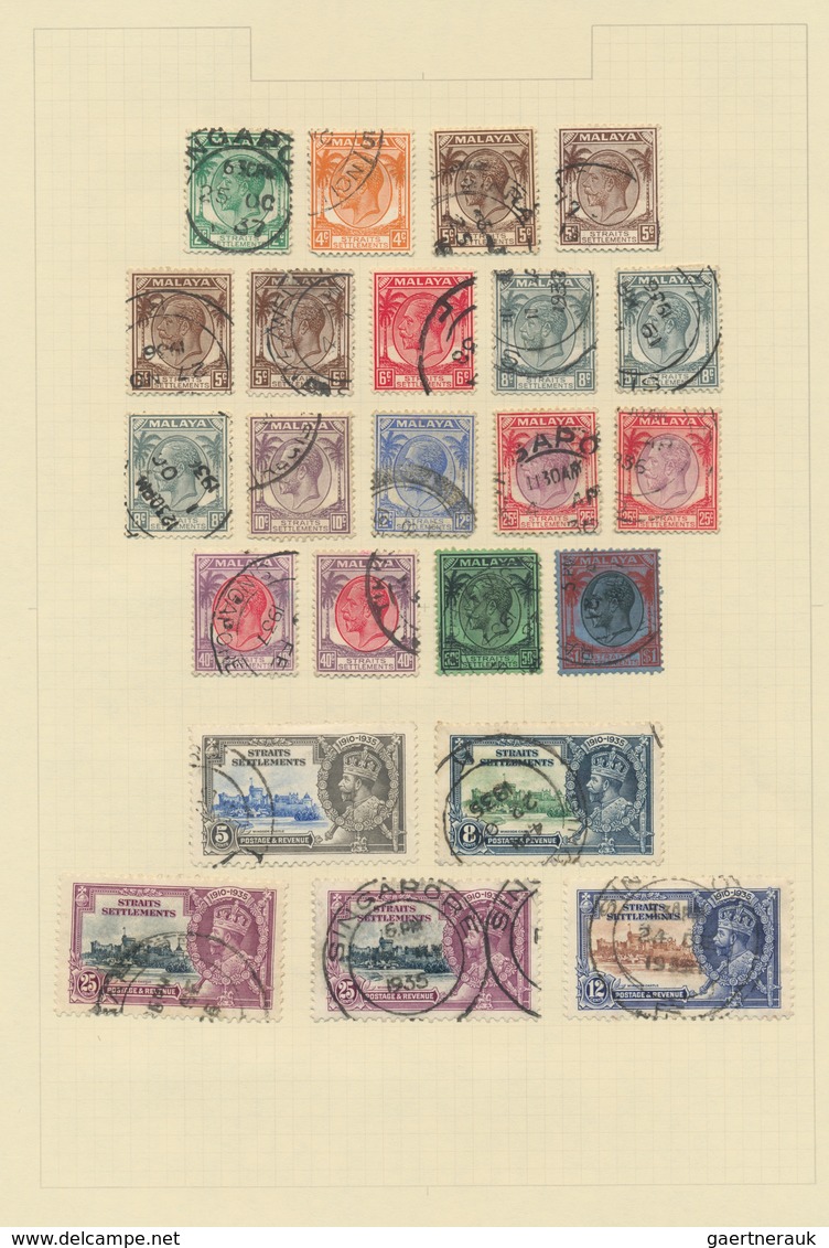 Britische Kolonien: 1860/1940 (ca.), used and mint collection/accumulation in a binder, neatly mount