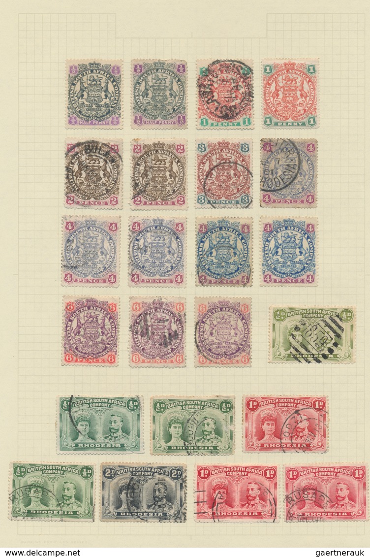 Britische Kolonien: 1860/1940 (ca.), used and mint collection/accumulation in a binder, neatly mount