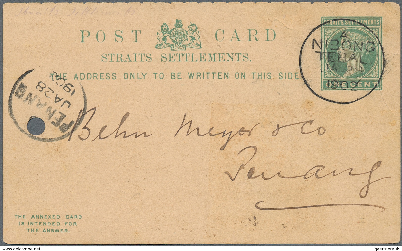 Britische Kolonien: 1890/1960 (ca.), British Asia, Group Of 24 Covers/cards Incl. Stationeries, Comp - Other & Unclassified