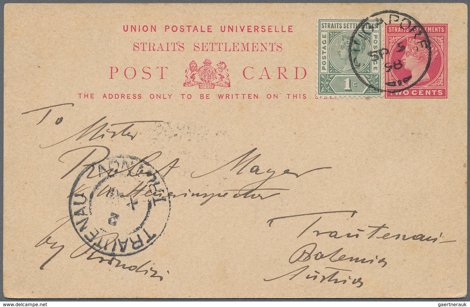 Britische Kolonien: 1890/1960 (ca.), British Asia, Group Of 24 Covers/cards Incl. Stationeries, Comp - Other & Unclassified