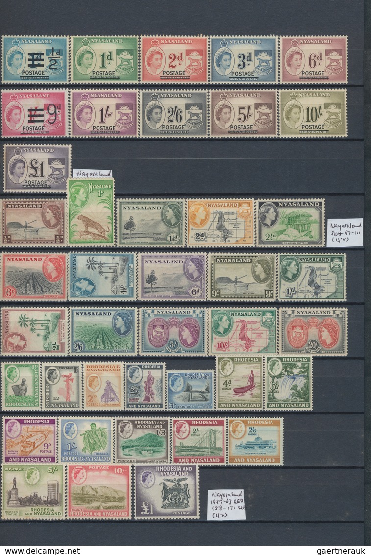 Britische Kolonien: 1920/1980 (ca.), Predominantly Mint Collection In A 64page Stockbook, Main Value - Autres & Non Classés