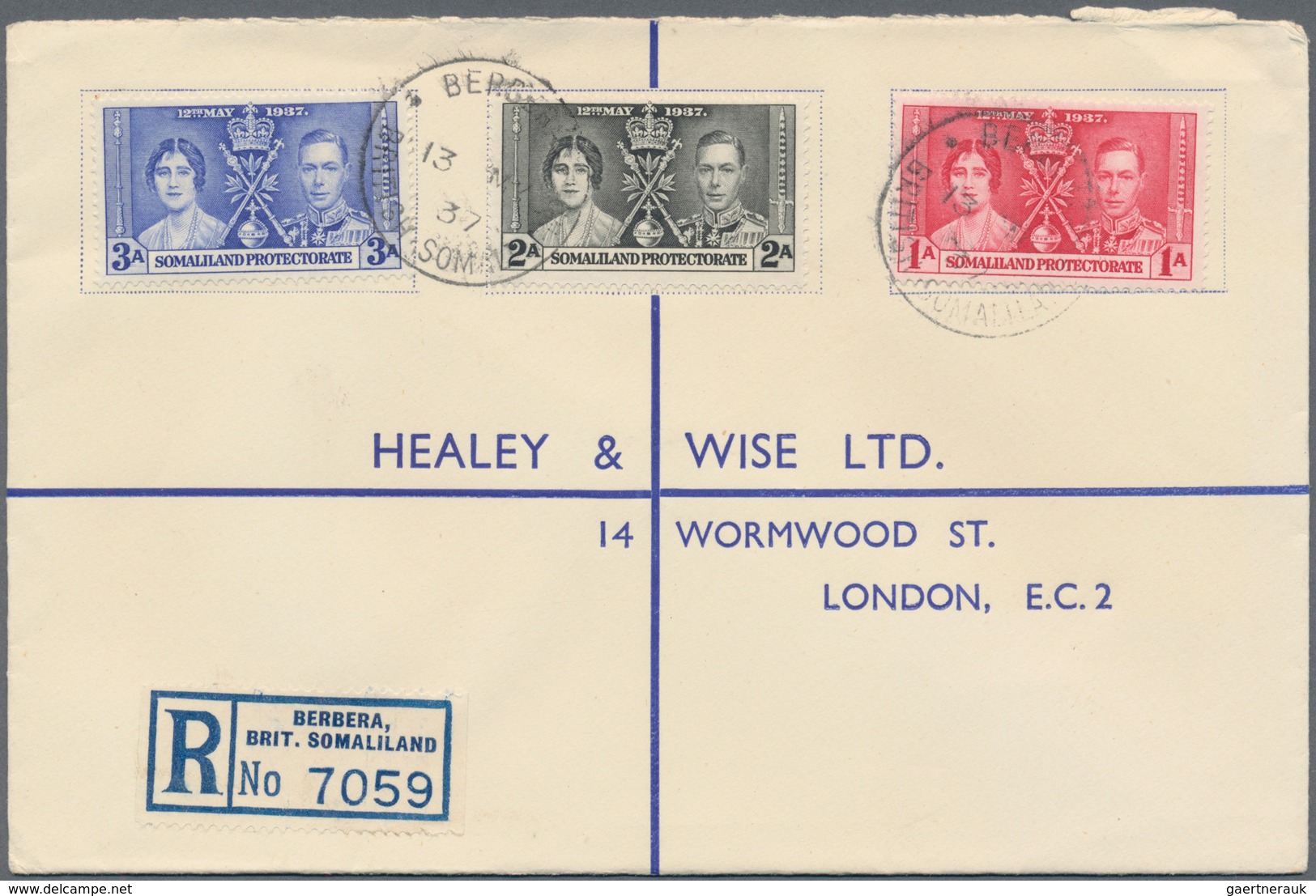 Britische Kolonien: 1937, Coronation Issue, Assortment Of 43 Different Covers, Mainly F.d.c. - Other & Unclassified