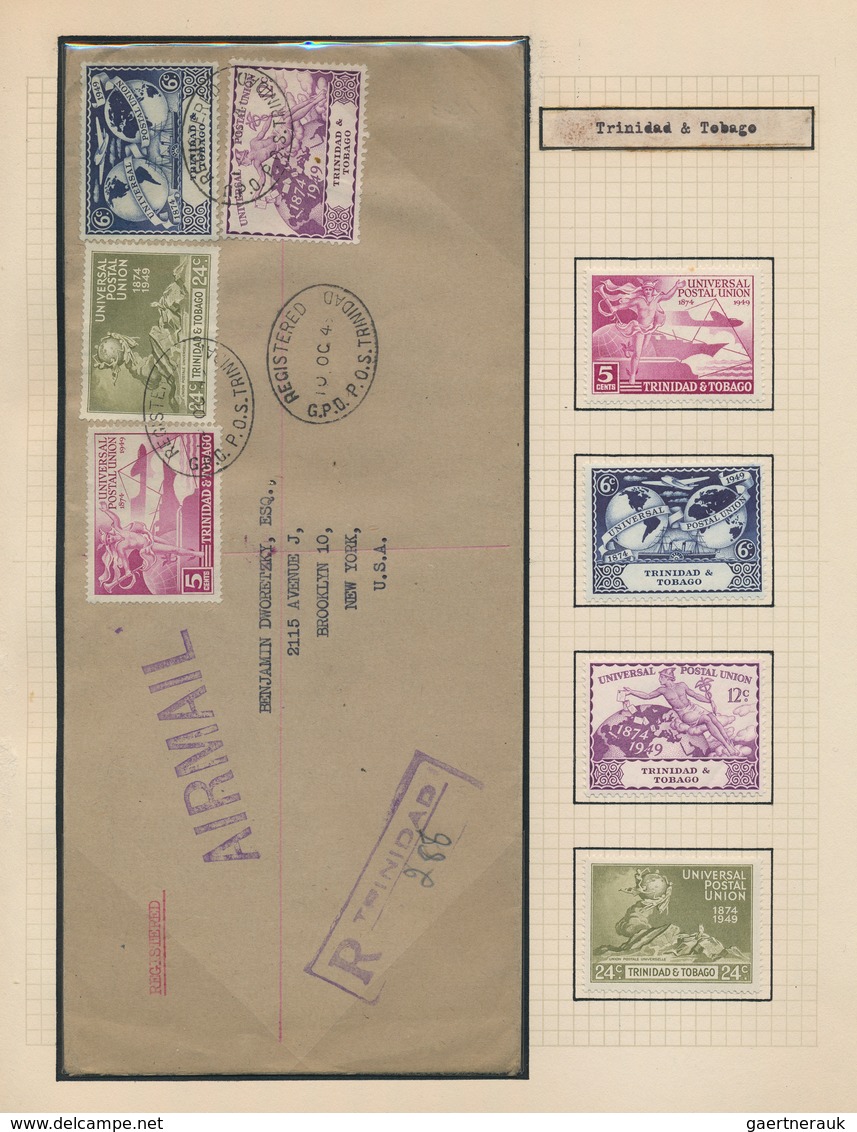 Britische Kolonien: 1949, 75th Anniversary of UPU, Omnibus issue, collection of apprx. 68 different