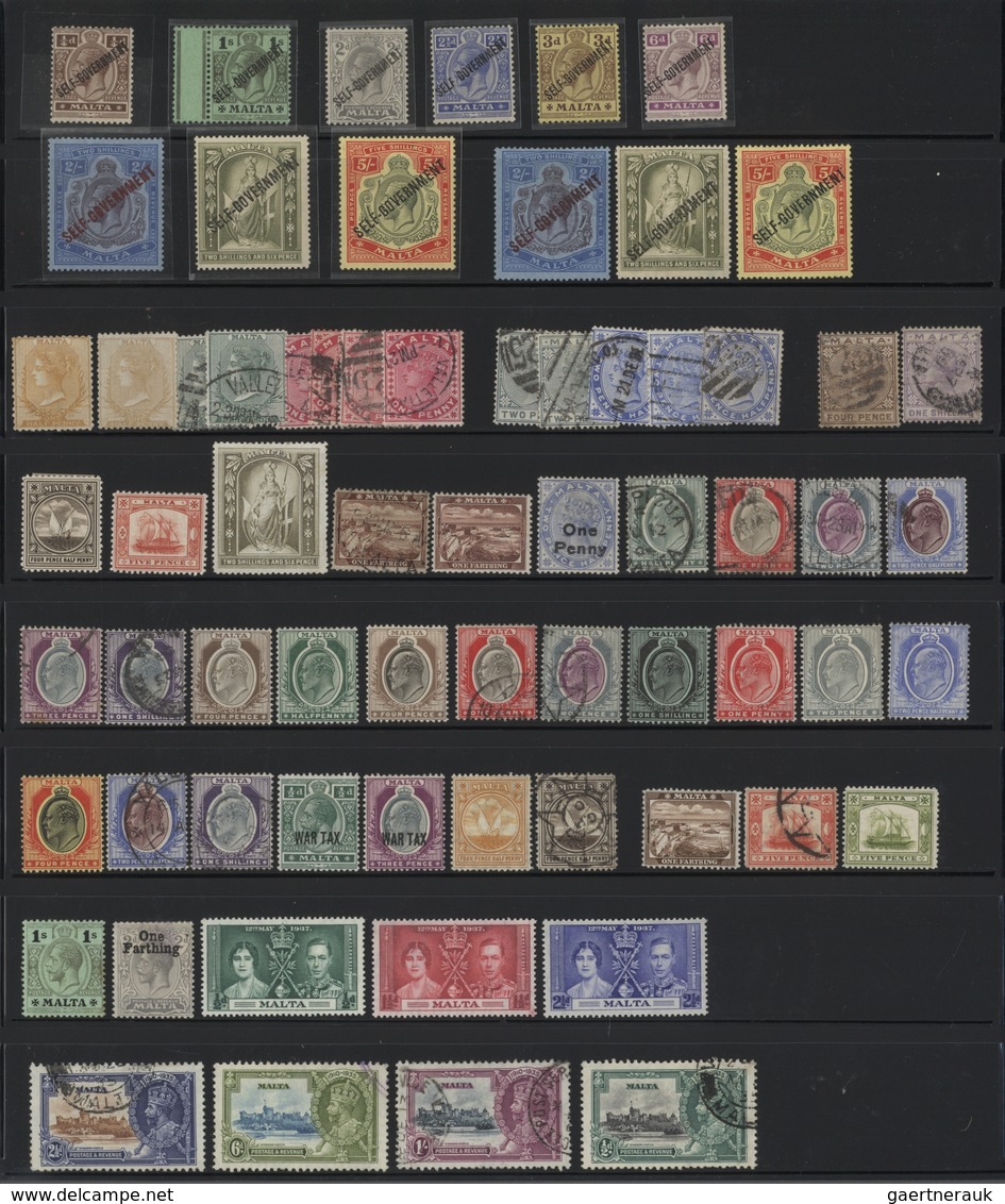 British Commonwealth: 1880/1975 (ca.), GB And British Europe, Mint And Used Collection/assortment In - Otros & Sin Clasificación