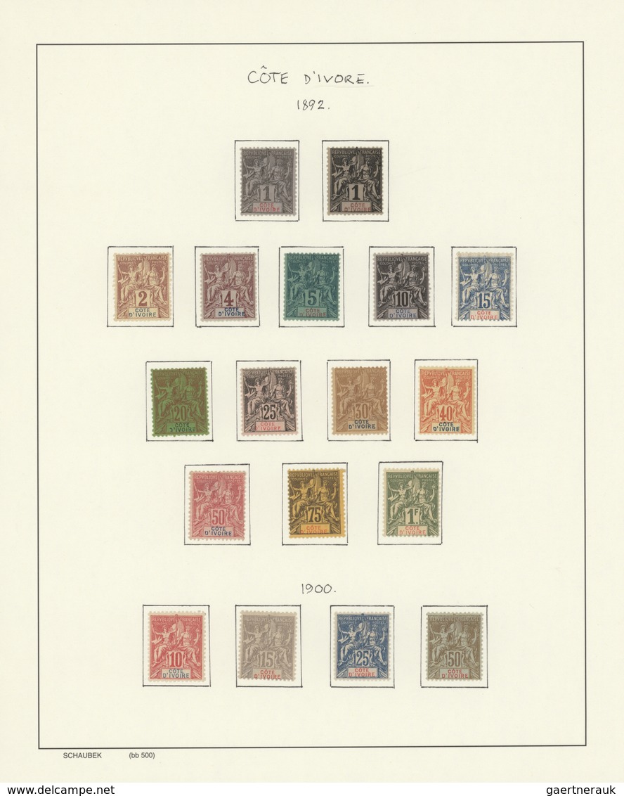Französische Kolonien: 1892/1972, A Splendid Mint Collection Of Ivory Coast, Mauretania, French West - Otros & Sin Clasificación