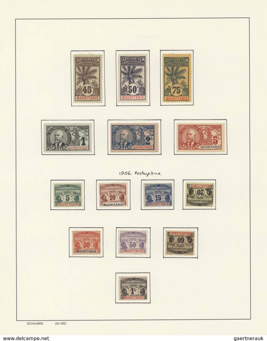 Französische Kolonien: 1892/1972, A Splendid Mint Collection Of Ivory Coast, Mauretania, French West - Otros & Sin Clasificación