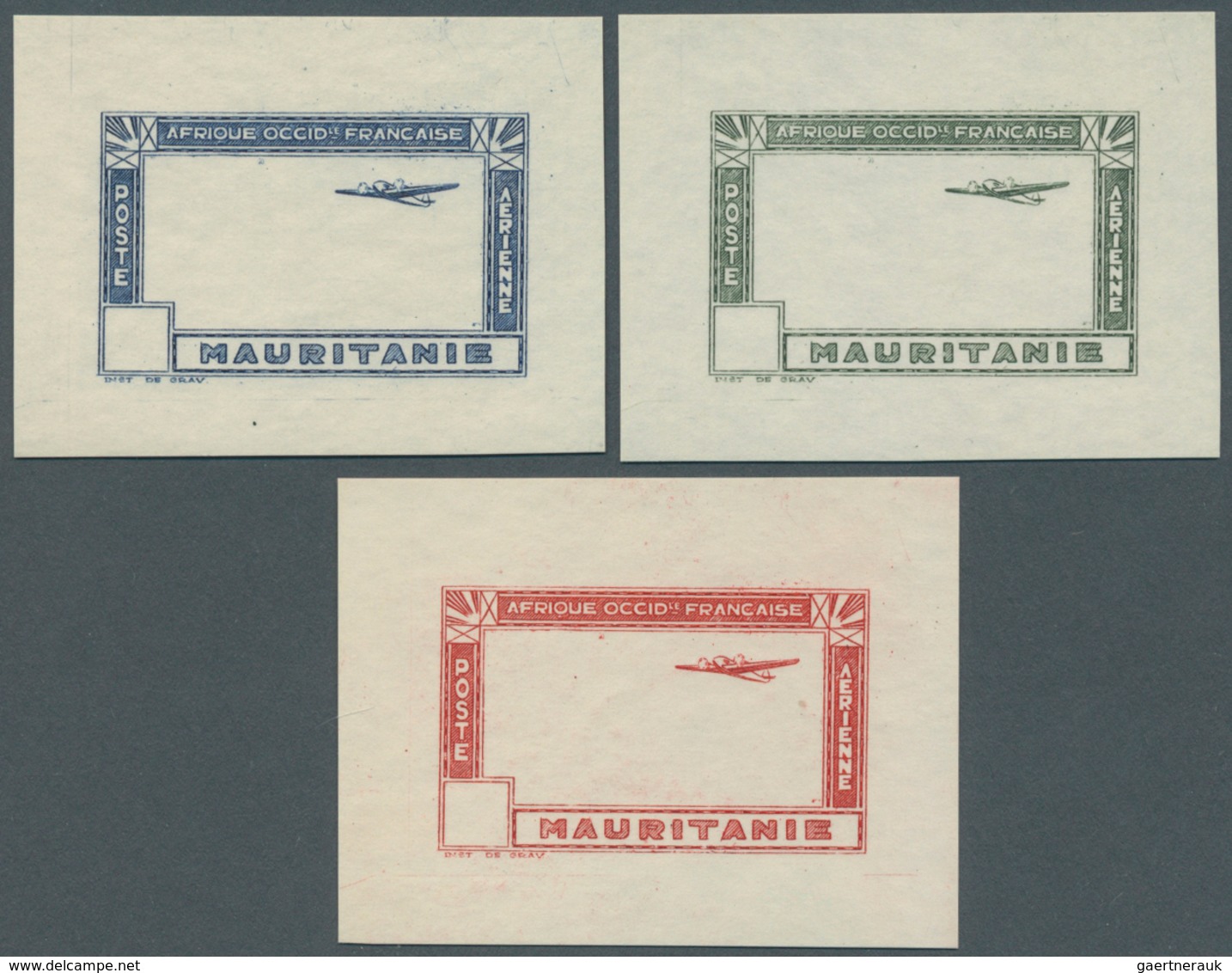 Französische Kolonien: 1921/1968, Specialised Assortment Incl. 39 Epreuve/single Die Proofs (of Sene - Sonstige & Ohne Zuordnung